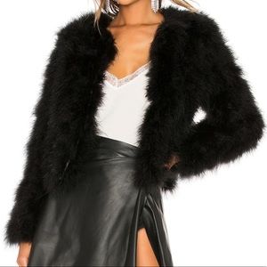 Lamarque Deora feather topper jacket